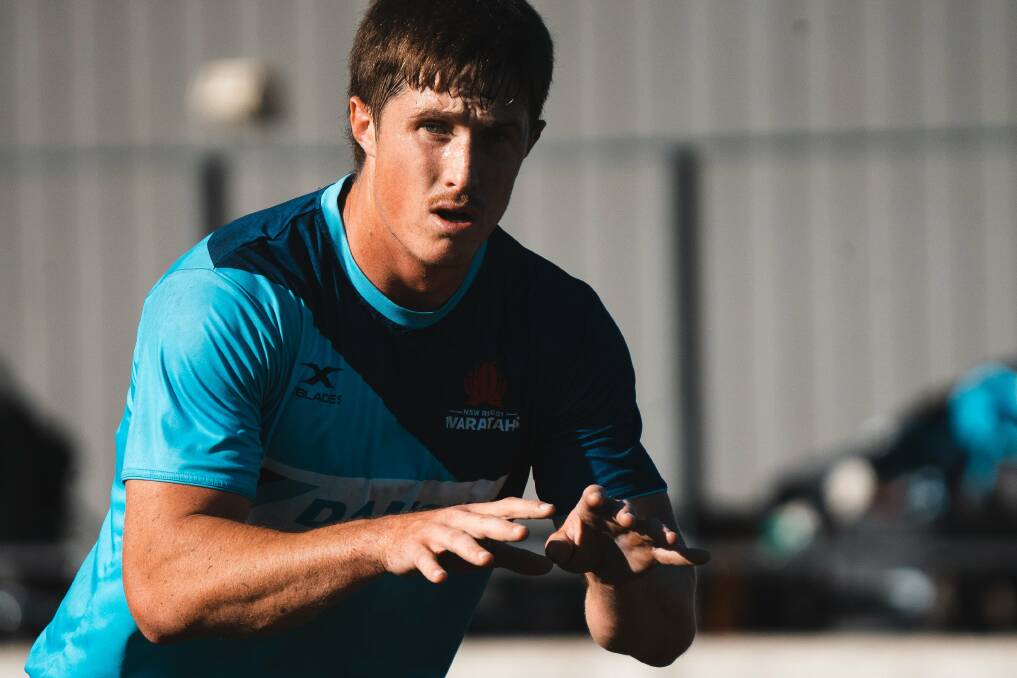Drawcard: Local rugby fans will have the chance to see Alex Newsome and his NSW Waratahs in action in Narrabri next month. Photo: Julius Dimataga.
