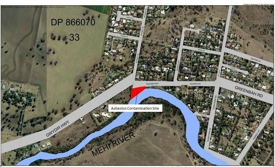 Council has become aware of the potential for asbestos contamination at 142 Greenbah Road.
