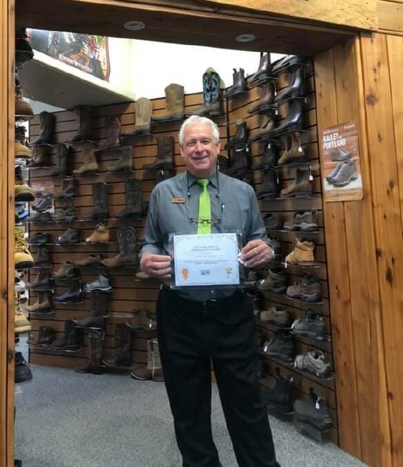 Assef's Michael Irwin is the Moree Thumbs Up! Thumbs Down! Customer Service Appreciation Award recipient for September 2019. Photo: supplied.