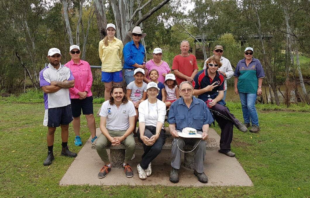 Last year's group of volunteers in Moree that participated in Graffiti Removal Day. Photo: supplied.