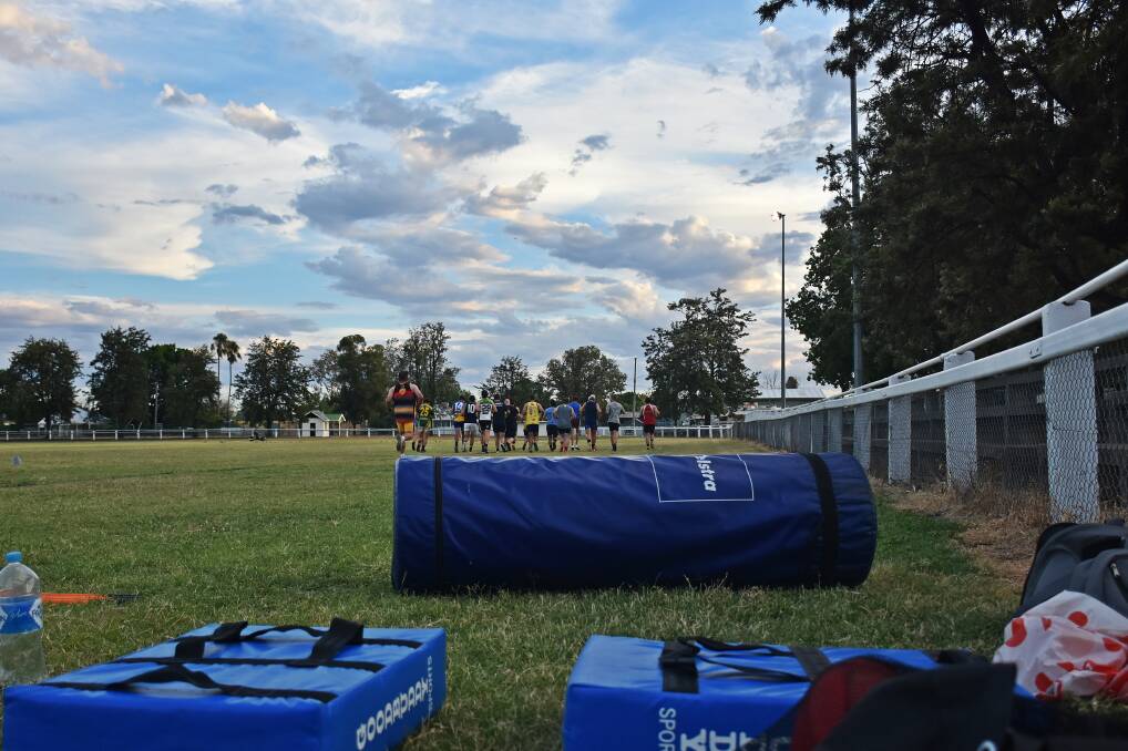 READY TO GO: The Moree Suns men have been enjoying a massive turnout to preseason training as they get ready for the 2019 season. Photo: Haley Caccianiga