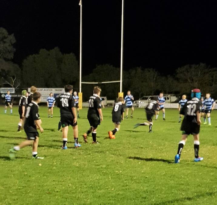 NEEDING MORE: The Moree under 14s in action against Narrabri last year. They need more numbers to ensure they can stay in the 2019 competition. Photo: Leah Hancock.