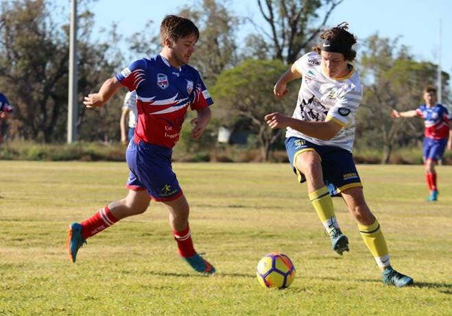 HAD THEIR CHANCES: Moree Services FC went down 1-0 to Wee Waa United in the season opener on Saturday. Photo: supplied.