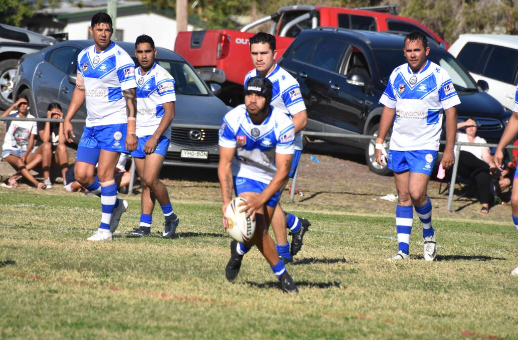 TOUGH LOSS: Stan Swan and the Moree Boars went down in their A-grade bout against the Glen Innes Magpies.