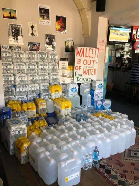 WATER FOR WALGETT: Deliveries have come from right across the state to help out with the water shortage in Walgett. Photo: Kim Honeysett
