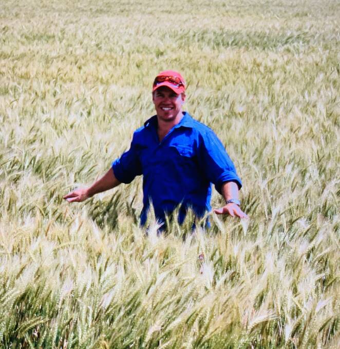 Having enjoyed successful yields in past seasons, as seen here, Michael Hockey of Spring Plains is looking forward to seeing the results of his current Indigo Wheat crop, and sharing his experience during an on-farm walk through this week.