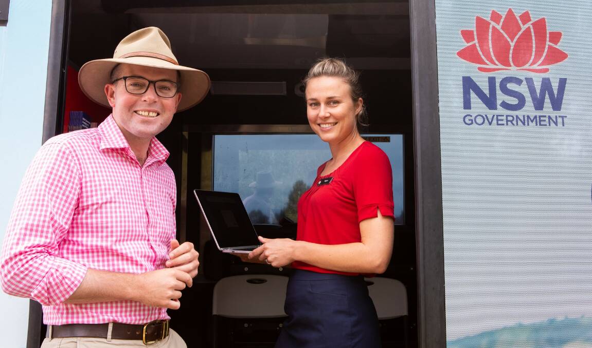 VITAL SERVICES: Northern Tablelands MP Adam Marshall is urging residents in Yetman, Bingara, Mungindi and Boggabilla to take advantage of visits by the Mobile Service NSW Centre in the coming fortnight.