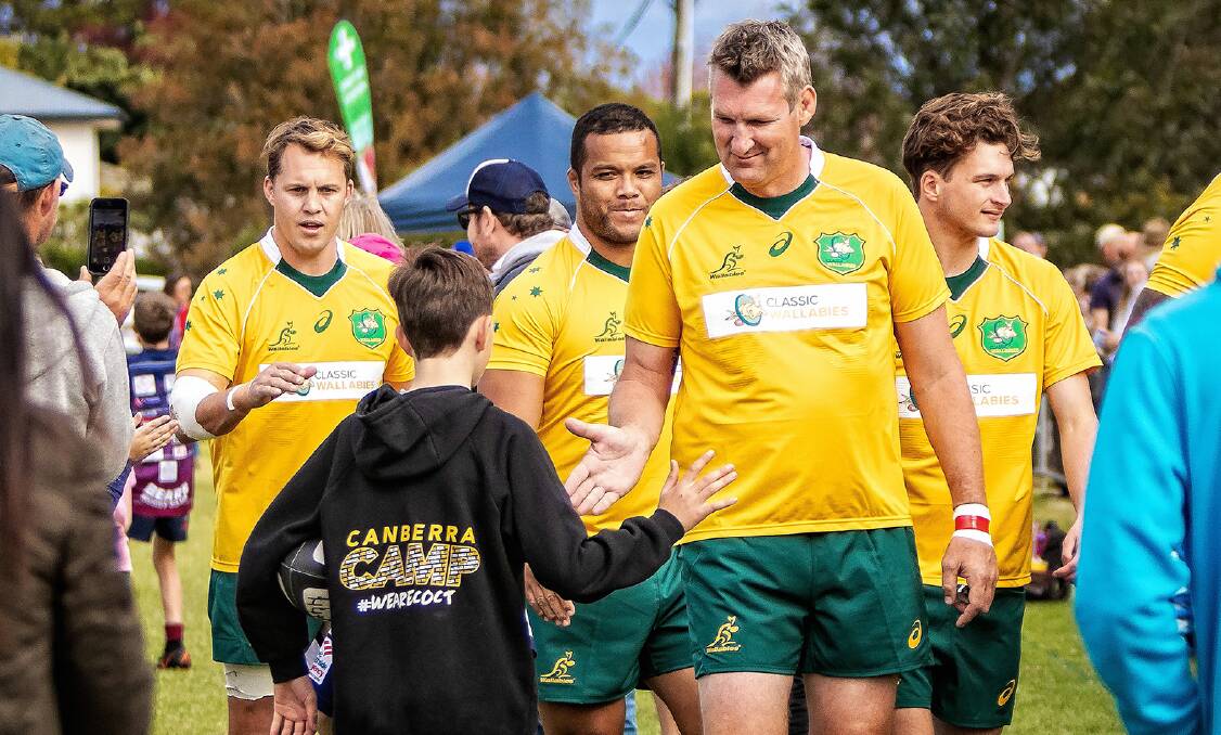 LEGEND: Classic Wallabies general manager Justin Harrison is looking forward to visiting Moree and the wider region