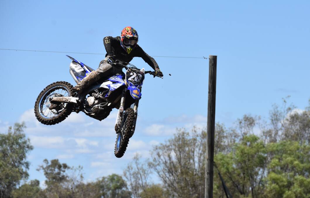 STATE CHAMP: Moree's Dylan Marchand was crowned state champion in MX2 B grade at the King of MX State Titles Final in Nowra.