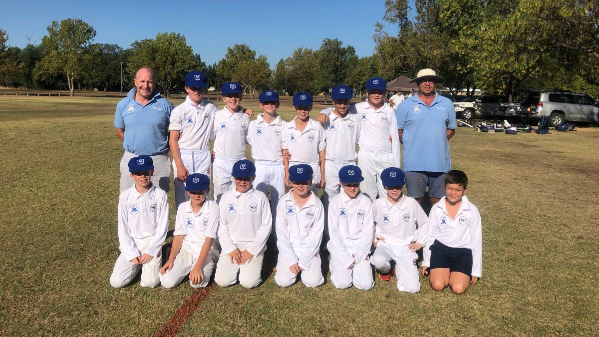 TOP EFFORT: Moree's under 12s cricket team just missed out on winning the NICC Ross Panton Cup final. PHOTO: Justin Barnes