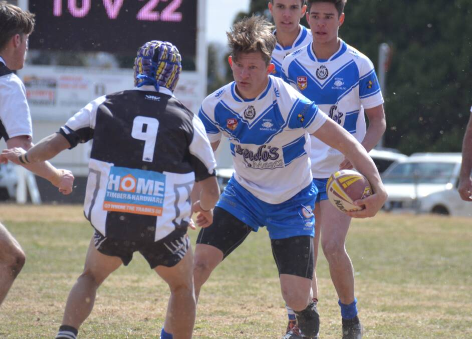 GRAND FINAL READY: Jock Brazel and the Moree Boars under-18s are through to the grand final after a 26-16 win over the Glen Innes Magpies on Sunday. Photo: Ellen Dunger.