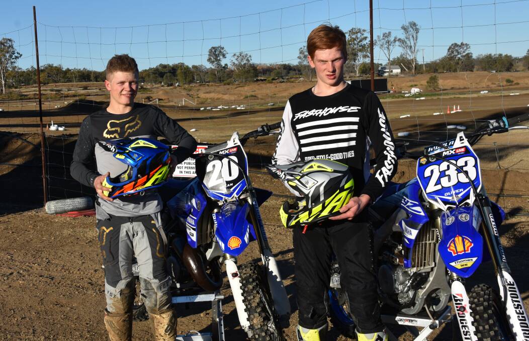 START YOUR ENGINES: Moree riders Dylan and Oliver Marchand are excited to compete in the MX Nationals on their home turf.