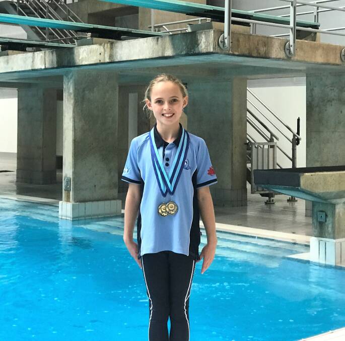 FUTURE STAR: Moree diver Ruby Drogemuller has found early success after taking up diving. Photo: Emma Lynch.