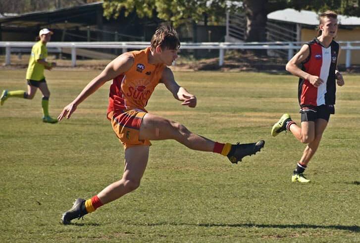 Daniel Brown won the under-17s best and fairest and leading goal kicker awards. Photo: Haley Caccianiga.