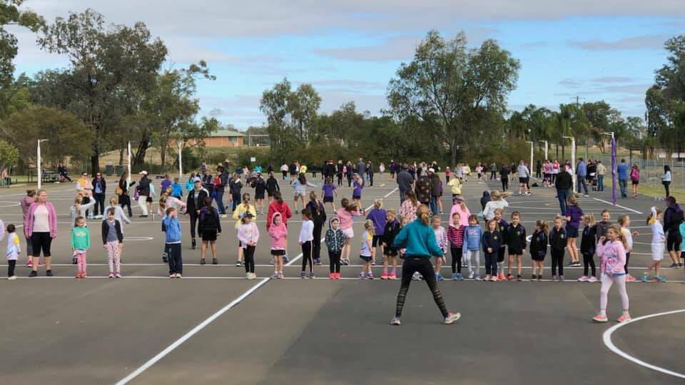 SEASON BEGINS: The netball club enjoyed a big turn out to start their 2019 season. Photo: Moree and District Netball Association.