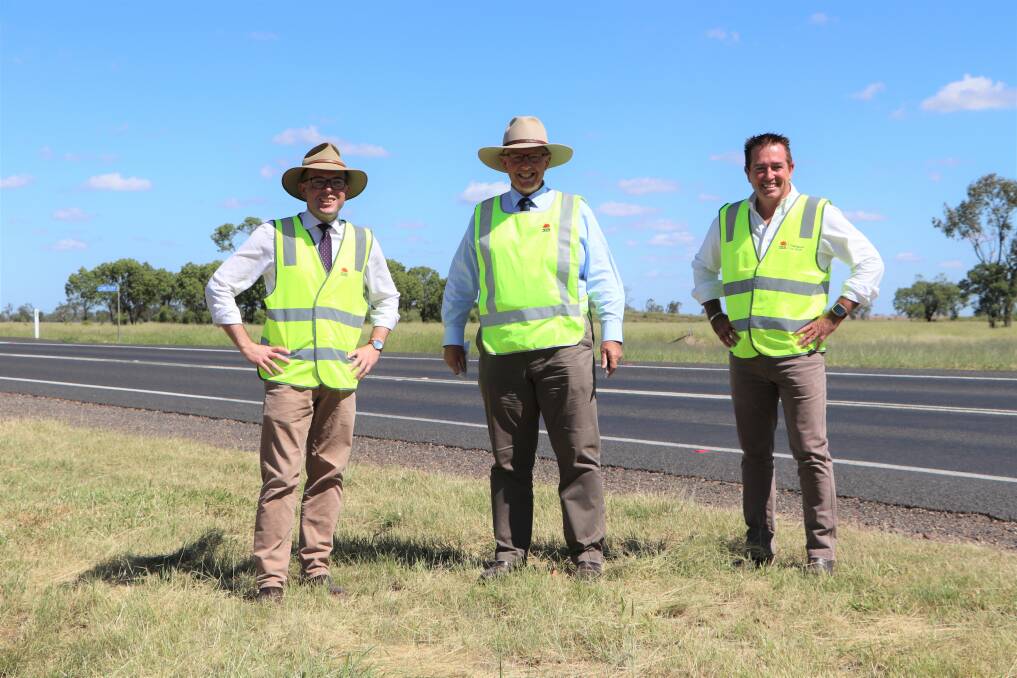 Northern Tablelands MP Adam Marshall, Parkes MP Mark Coulton, and Minister for Regional Transport and Roads Paul Toole.