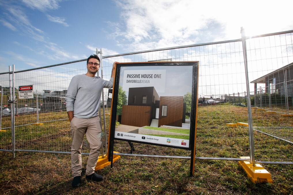 HOUSING: David Dimovski is undertaking a 'passive house' project on a block of land at Dunmore. Picture: Anna Warr 