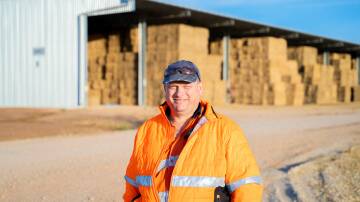 Diederik Drotsky is GM of operations at Victoria's only operational export fodder production site that's also a train freight terminal.