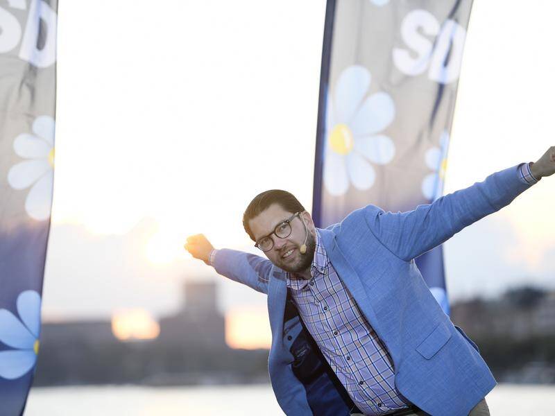 Jimmie Akesson, leader of the Sweden Democrats, is expected to make strong gains in the election.