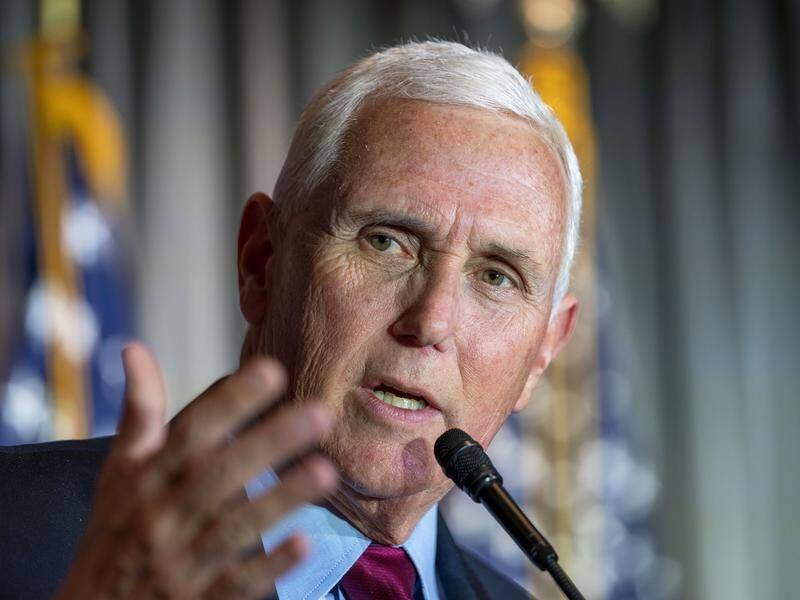 Former US vice president Mike Pence has criticised Donald Trump for his role in US Capitol riots. (AP PHOTO)