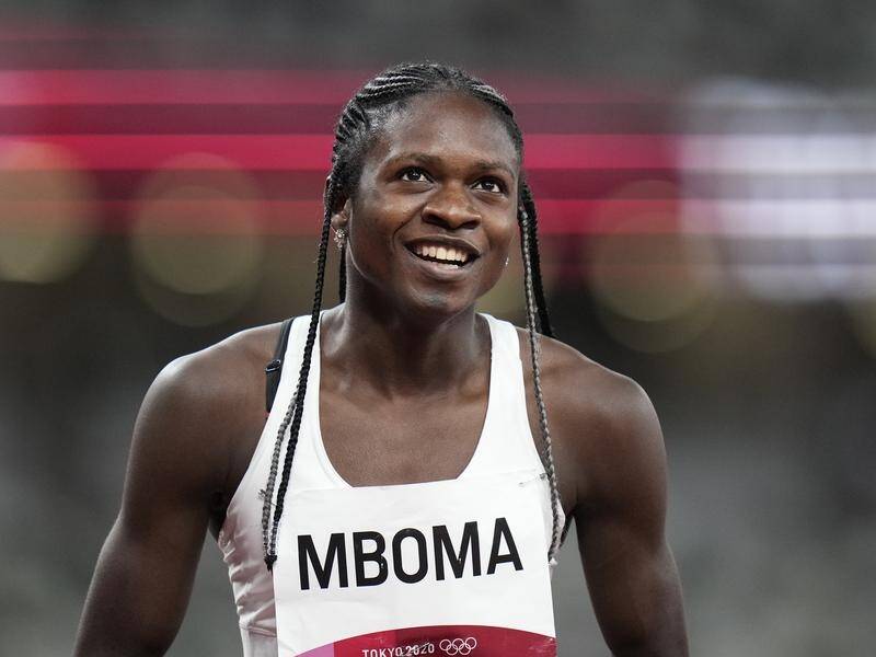 Christine Mboma has blazed into the women's 200-meter final in Tokyo.
