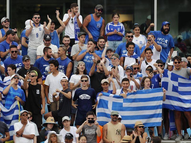 Greek fans were out in force to support Stefanos Tsitsipas and Maria Sakkari at the Australian Open.