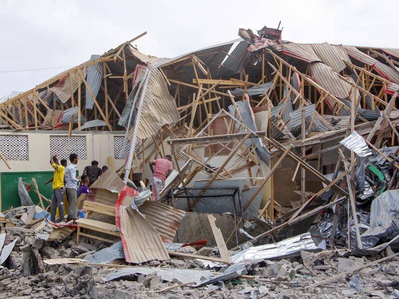 At least eight people have been killed in an explosion in the Somali capital of Mogadishu.