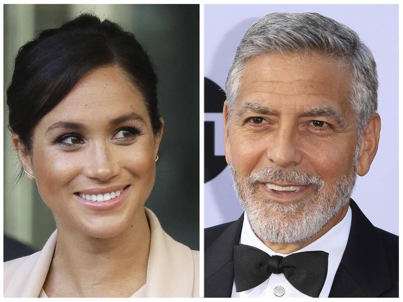 Actor George Clooney says media coverage of Meghan, Duchess of Sussex, shows history is repeating.