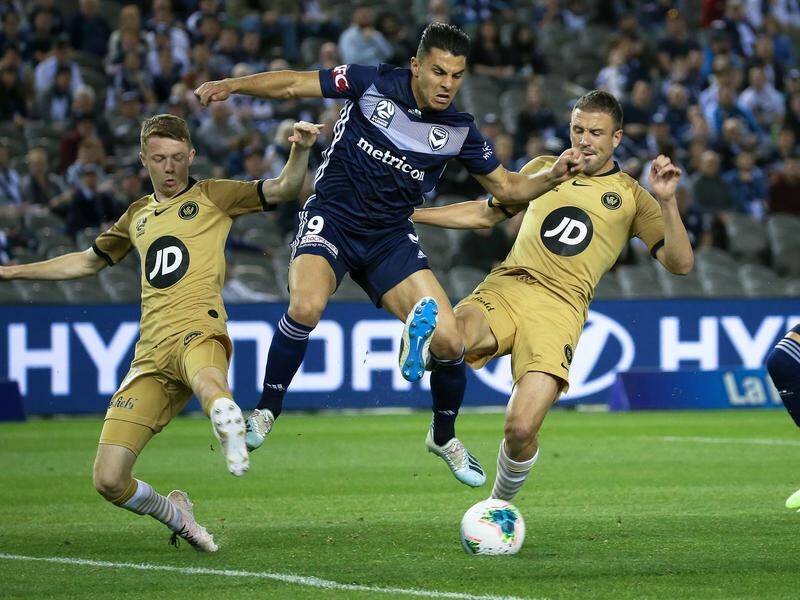 Andrew Nabbout (c) is set to return from injury for struggling Melbourne Victory.