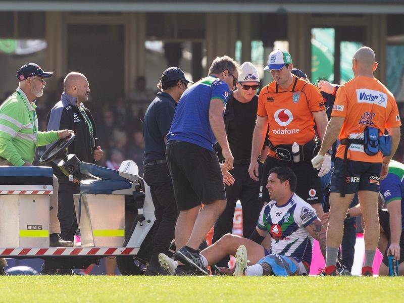 Warriors' Gerard Beale suffered a suspected fractured kneecap in his team's loss to Sydney Roosters.