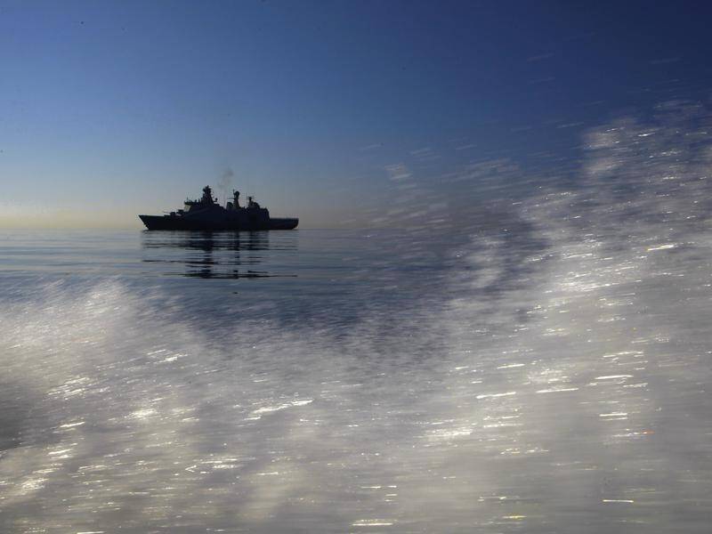 The Danish warship Esbern Snare reacted to reports a vessel was approaching ships off Nigeria.