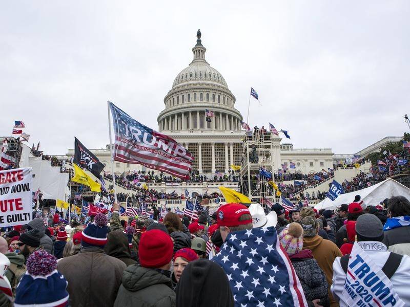 Rioters loyal to Donald Trump converged on the US Capitol in Washington on January 6, 2021. (AP PHOTO)