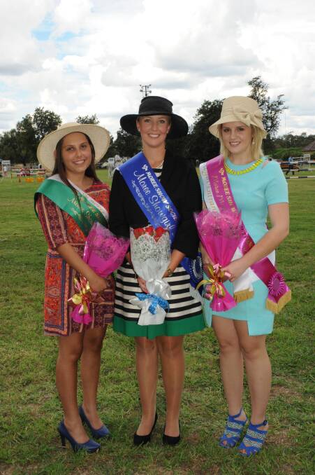 This year's winners: Runner-up Jessica Dunca, Showgirl Amber Boydell and Miss Personality Sarah-Jane Hobday.