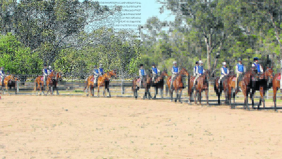 Garah-Boomi Pony Club during the march past. Photo: Paul Smith Photography