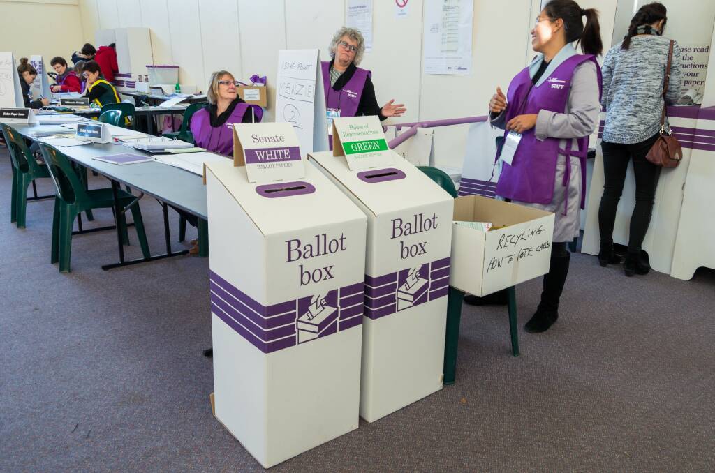 CAST YOUR VOTE: Early voting in the Parkes electorate is under way and proving popular. The federal election will be held on May 18. Photo: FILE