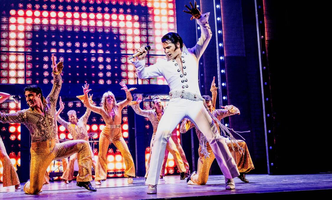 Elvis Presley (played by Rob Mallett) in the show Elvis: A Musical Revolution. Picture by Ken Leanfore