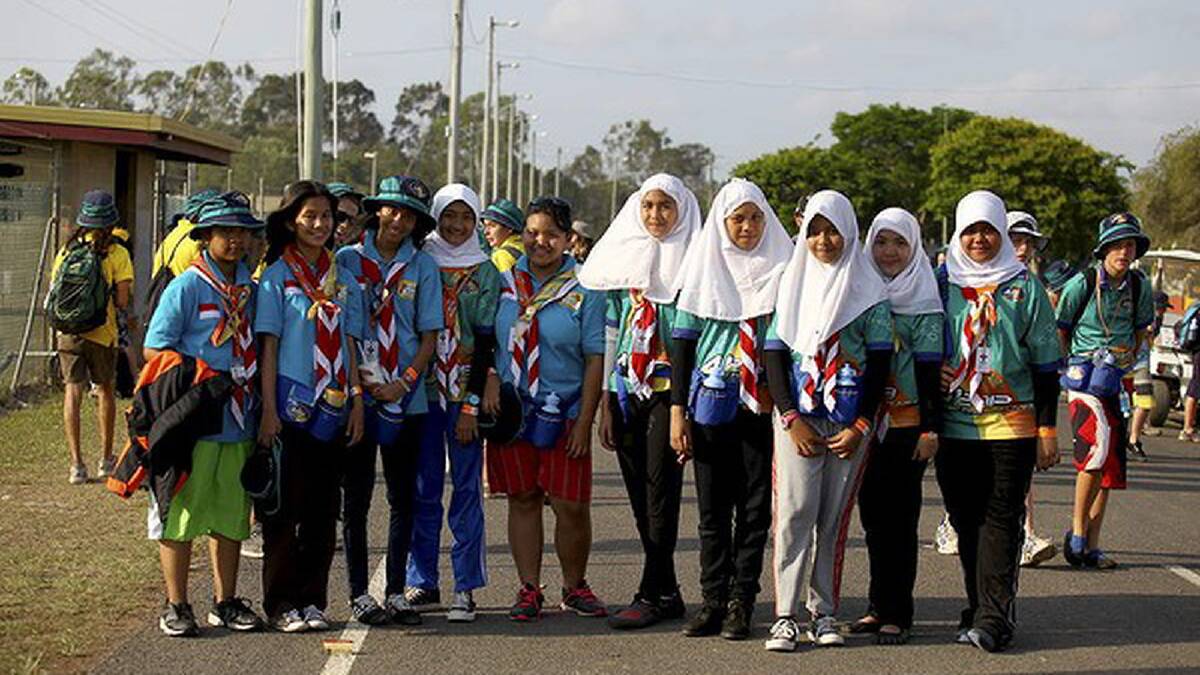 Girl scouts from Jakarta, Indonesia. Photo: Michelle Smith